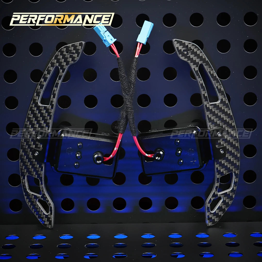 Real Carbon Fiber Magnetic Paddle Shifters – BMW F-Series & G-Series Upgrade (Multiple Styles