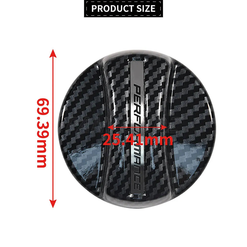 Carbon Fiber Style Fuel Tank Cap Trim for BMW – Universal Fit (E90–F80)