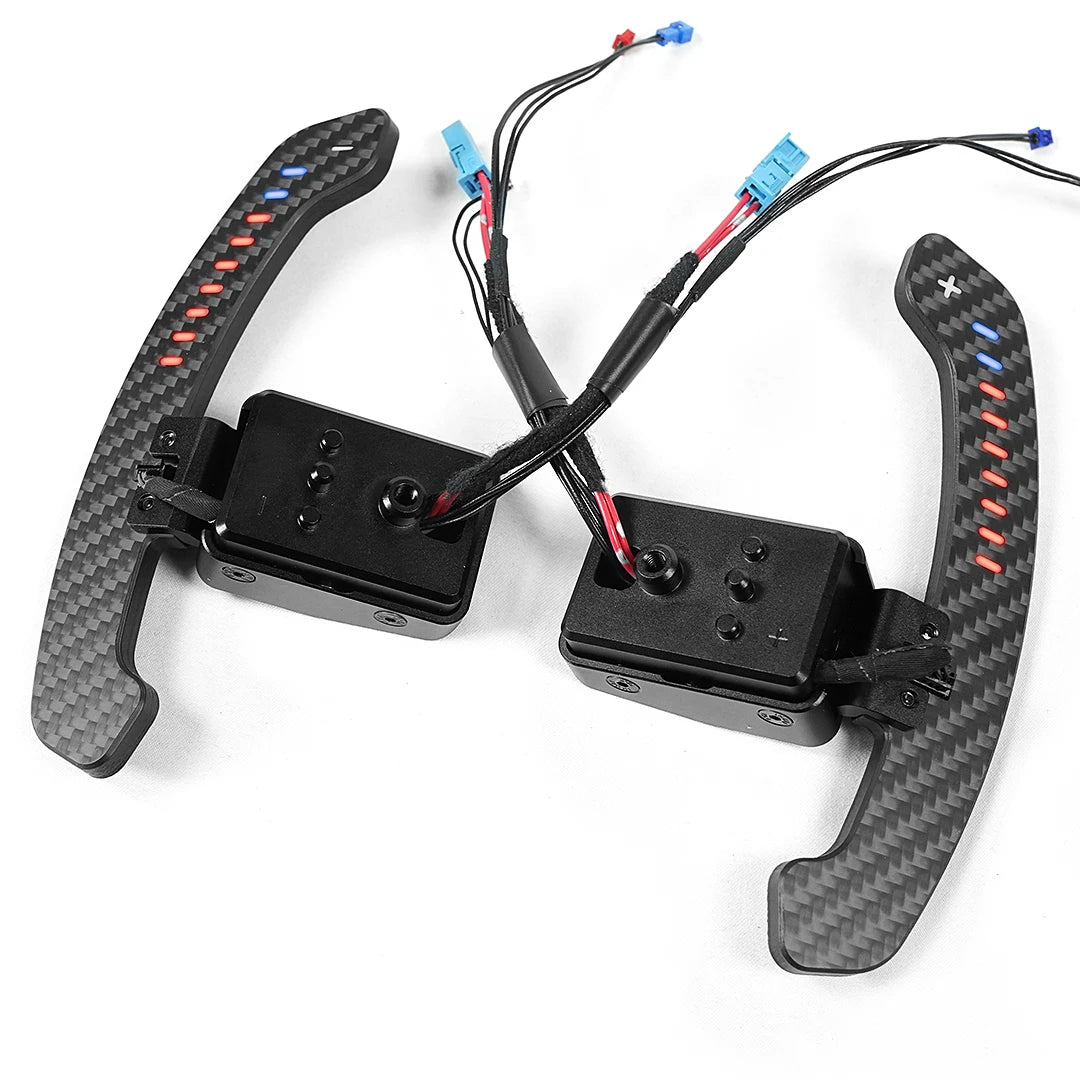 Real Carbon Fiber Magnetic Paddle Shifters – BMW F-Series & G-Series Upgrade (Multiple Styles