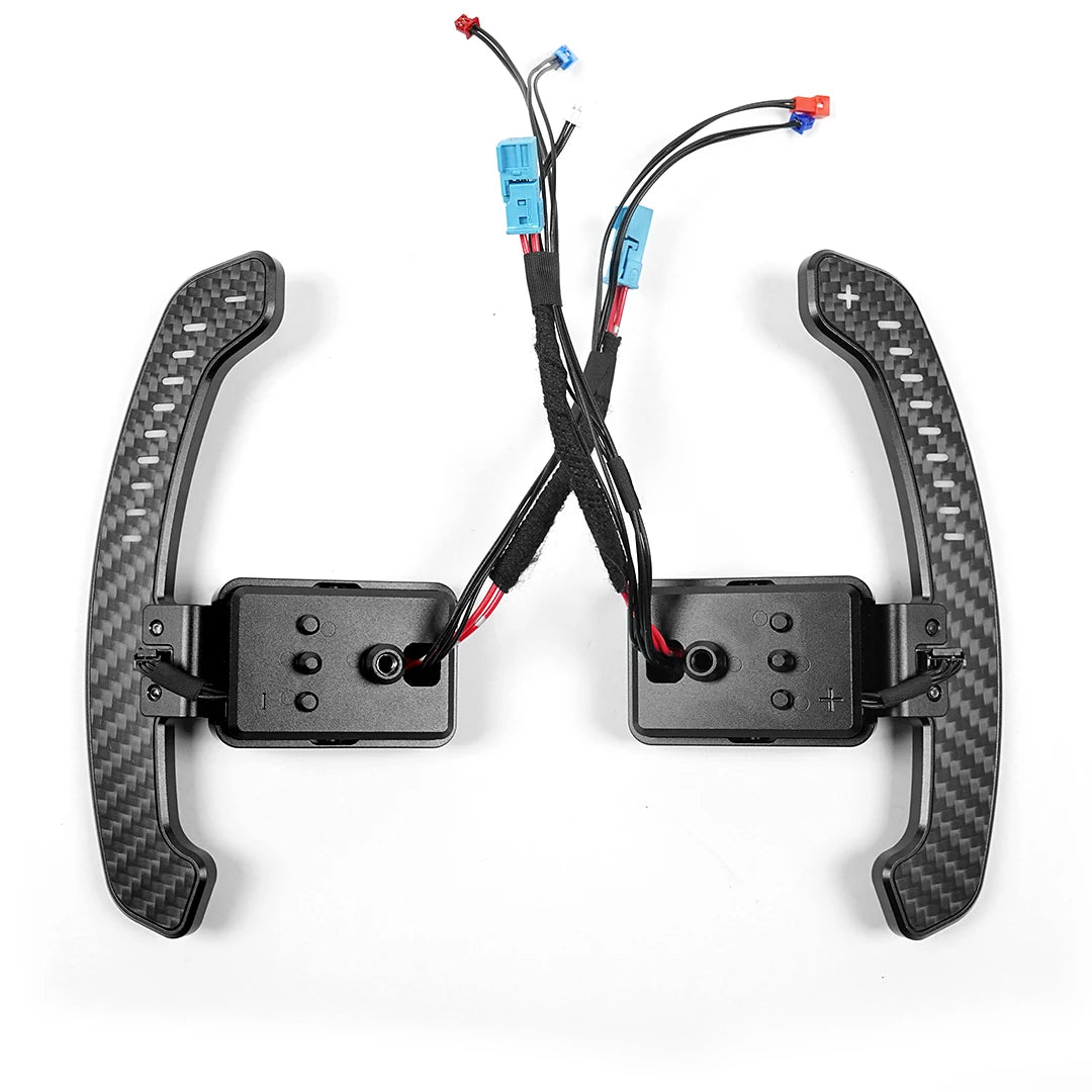 Real Carbon Fiber Magnetic Paddle Shifters – BMW F-Series & G-Series Upgrade (Multiple Styles