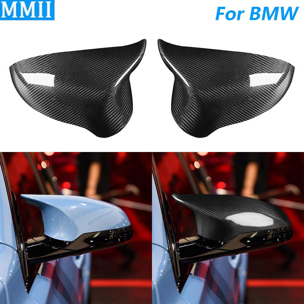 Carbon Fiber Mirror Covers for BMW M3 F80 / M4 F82 F83 (2014–2020) – Multiple Finishes