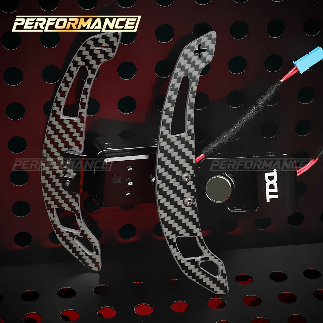 Real Carbon Fiber Magnetic Paddle Shifters – BMW F-Series & G-Series Upgrade (Multiple Styles