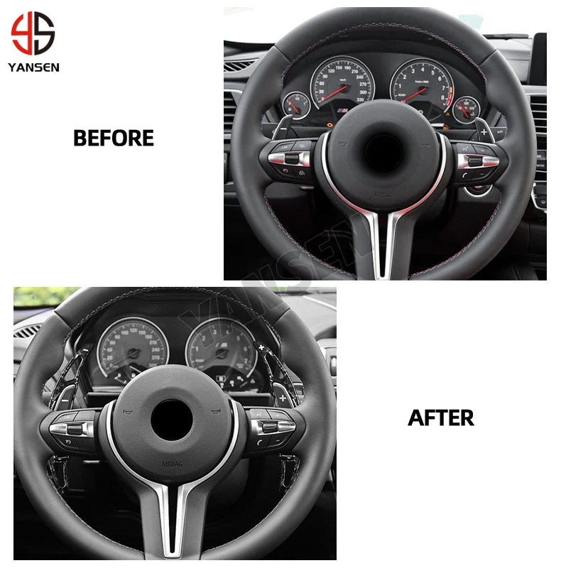 Extended Paddle Shifters for BMW M2/M3/M4/M5/M6 – Carbon Fiber Style (F-Series)