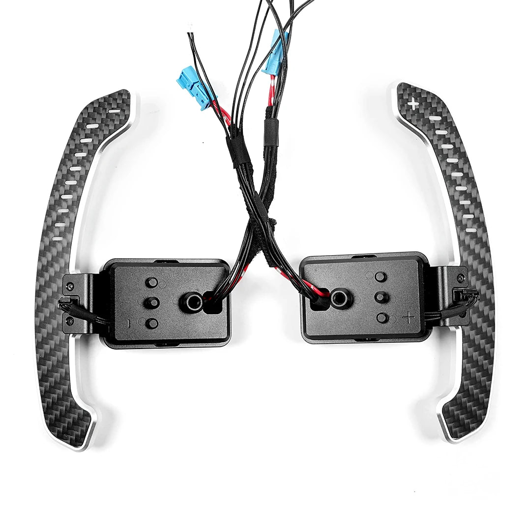 Real Carbon Fiber Magnetic Paddle Shifters – BMW F-Series & G-Series Upgrade (Multiple Styles
